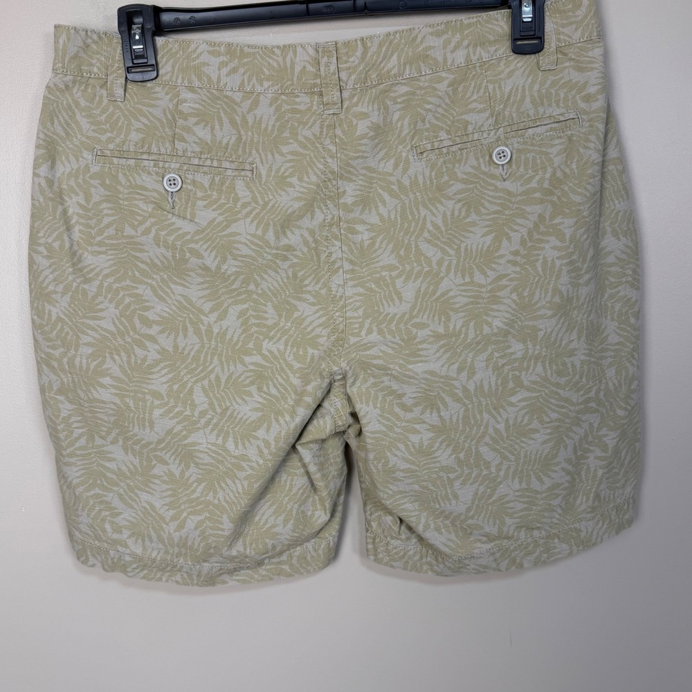 Ocean‎ & Coast Mens Khaki Tropical Leaf Ripstop Shorts Size 36 Tan Summer Beach